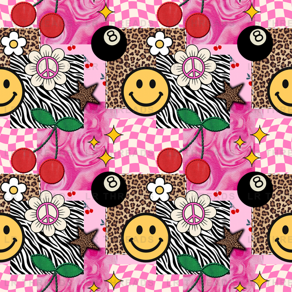Retro Smiley Checkers 2