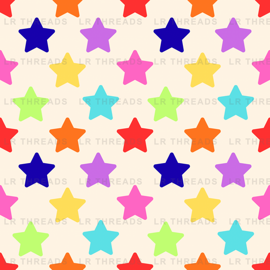 Colorful Rainbow Stars