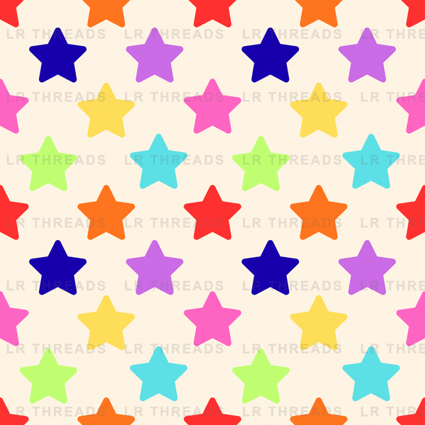 Colorful Rainbow Stars