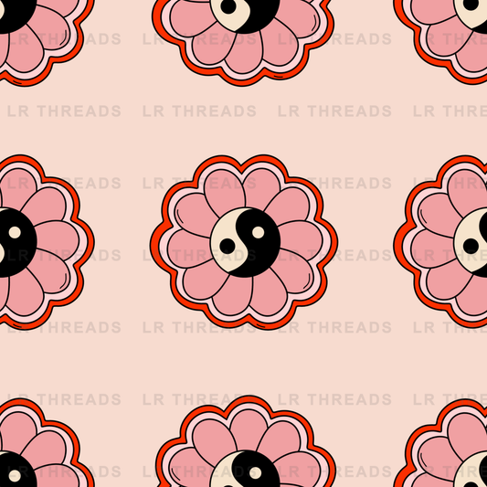 Retro Smiley Flowers