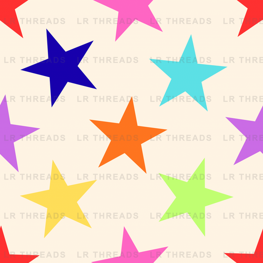 Colorful Stars Scattered