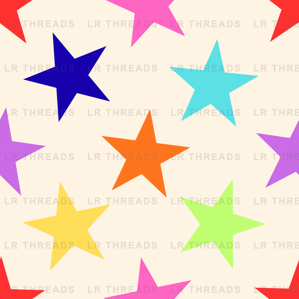 Colorful Stars Scattered