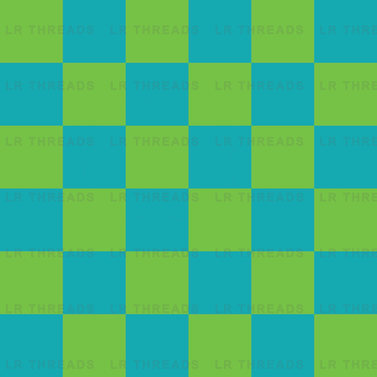 Teal Lime Checkerboard