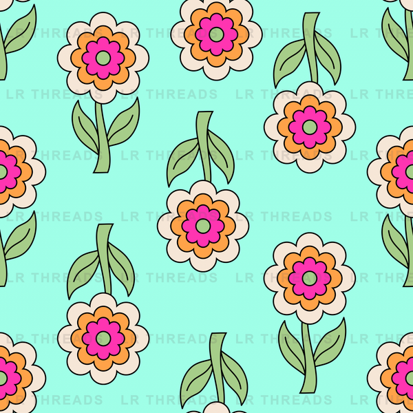 Retro Layered Floral