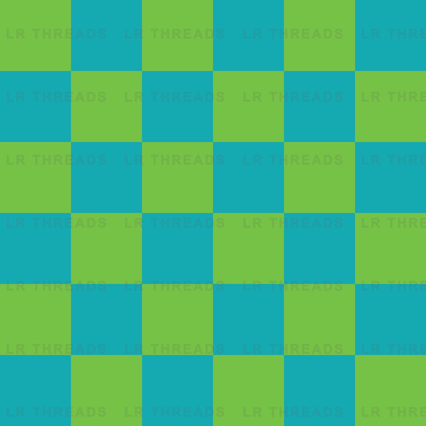Teal Lime Checkerboard
